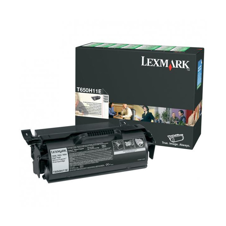 Lexmark original toner T650H11E, black, 25000str., high capacity, return