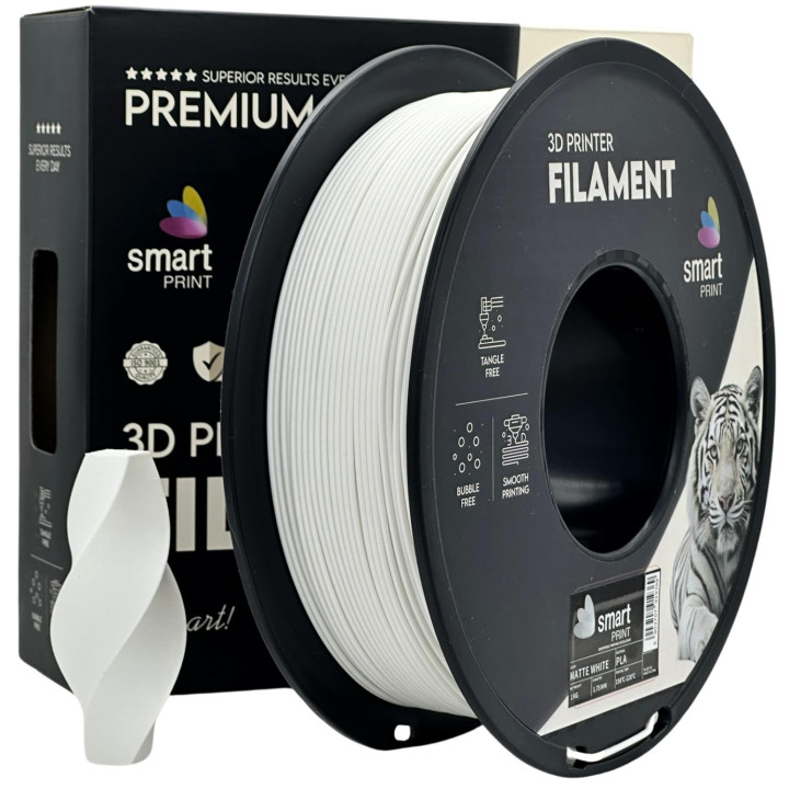 Silk PLA alb | Smart Print