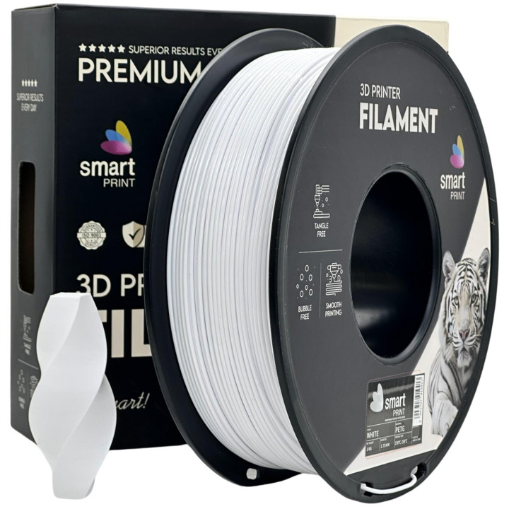 Silk PLA alb | Smart Print