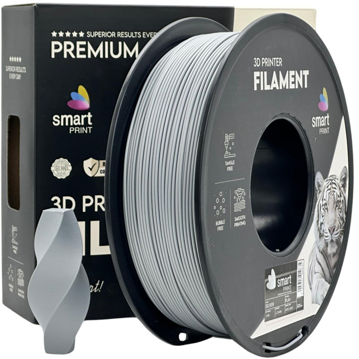 Silk PLA argintiu | Smart Print