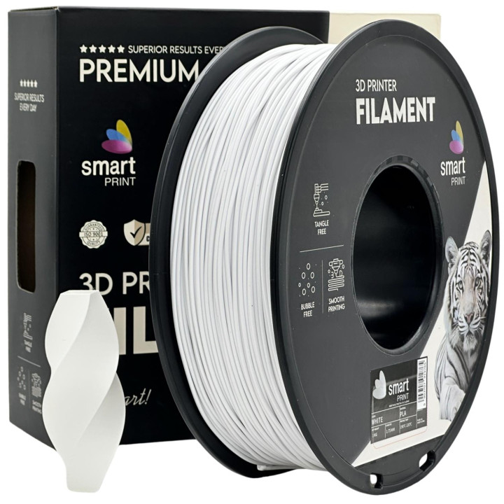 Silk PLA alb | Smart Print