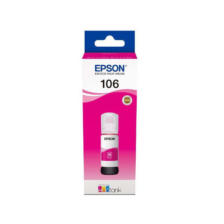 Epson original ink C13T00R340, 106, magenta, 70ml
