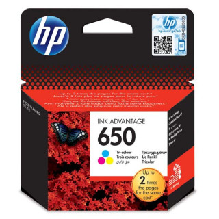 HP original ink CZ102AE, HP 650, color, 200str.