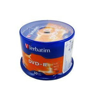 DVD-R Verbatim non-printable, 4.7GB, 16x, pachet 50 discuri