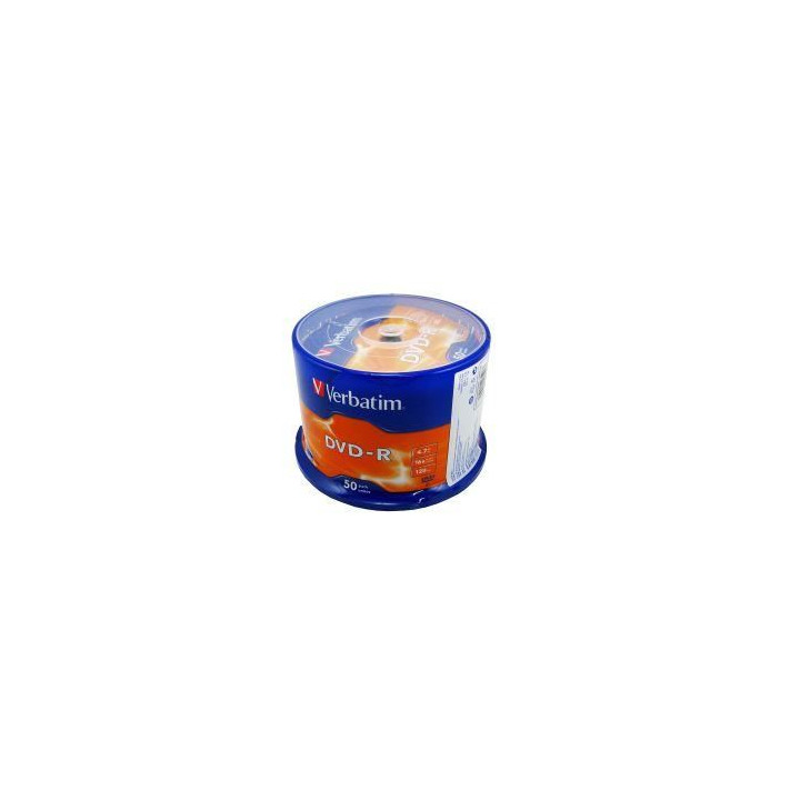 DVD-R Verbatim non-printable, 4.7GB, 16x, pachet 50 discuri