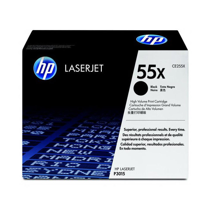 Încărcătură toner renovată CE255X, 12500 filelor pentru imprimante HP