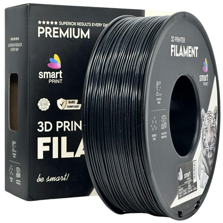 Silk PLA negru | Smart Print