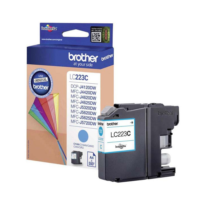 Încărcătură cerneală compatibilă LC223C, XL, 10ml pentru imprimante Brother (BULK)