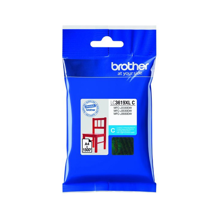 Încărcătură cerneală compatibilă LC3619XLC, 18ml pentru imprimante Brother (BULK)