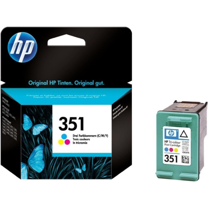 Original HP Color Ink Cartridge No. 351 for DJ D4260|4360|J5730|5780|6480|PS C4205|4272|4280|4480|5280 "CB337EE"