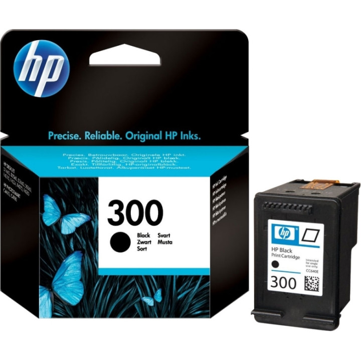 Original HP Black Ink Cartridge No. 300 for DJ D2530 | 2560 | 2660 | 5560 | F2420 | 2480 | 4280 | PS C4680 | 4780 "CC640EE"