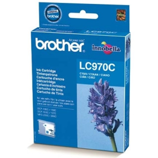 Картридж оригинално мастило Brother Cyan LC970C за DCP-135C|150C|153C|157C|235C|260C|MFC-260C 300 "LC970C"