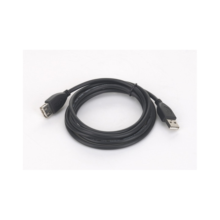 GEMBIRD USB Extension Cable USB 2.0 (F) to USB 2.0 (M) 3m, Gold-Plated Connectors, Black "CCP-USB2-AMAF-10"