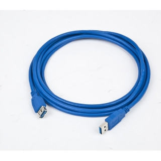 USB удължител GEMBIRD USB 3.0 (T) към USB 3.0 (M) 1.8m с позлатени конектори син "CCP-USB3-AMAF-6"