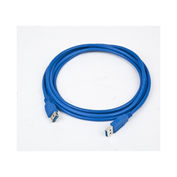 GEMBIRD USB Extension Cable USB 3.0 (F) to USB 3.0 (M) 1.8m, Blue with Gold-Plated Connectors "CCP-USB3-AMAF-6"