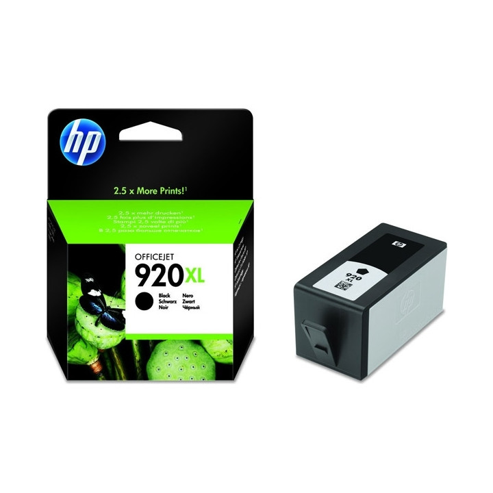 HP 920XL Fekete Eredeti Tinta Patron OfficeJet 6000|6500|7000|7500 "CD975AE"