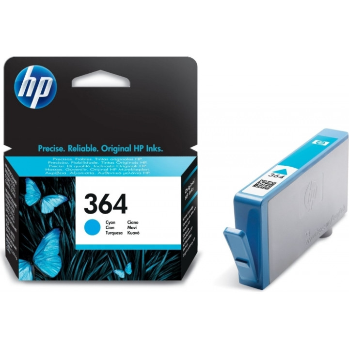 Original HP Cyan Ink Cartridge No. 364 for PhotoSmart 7510 | C5380 | 6380 | D5460 | 7560 "CB318EE"