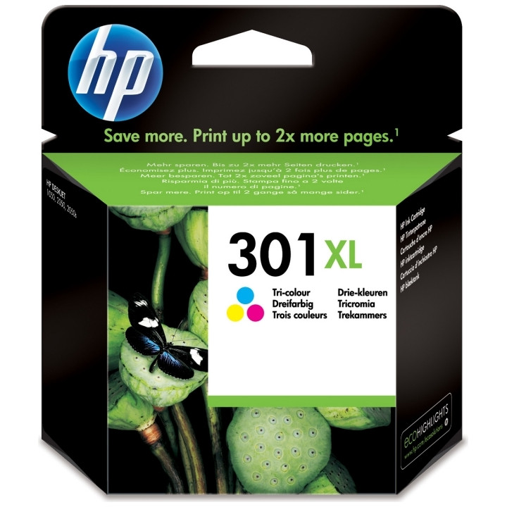HP 301XL Színes Eredeti Tinta Patron DJ1000|1050|1055|2050|3050 "CH564EE"