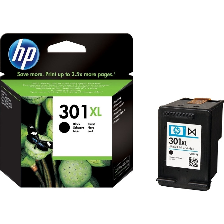 Original HP Black Ink Cartridge 301XL for DJ1000|1050|1055|2050|3050 "CH563EE"