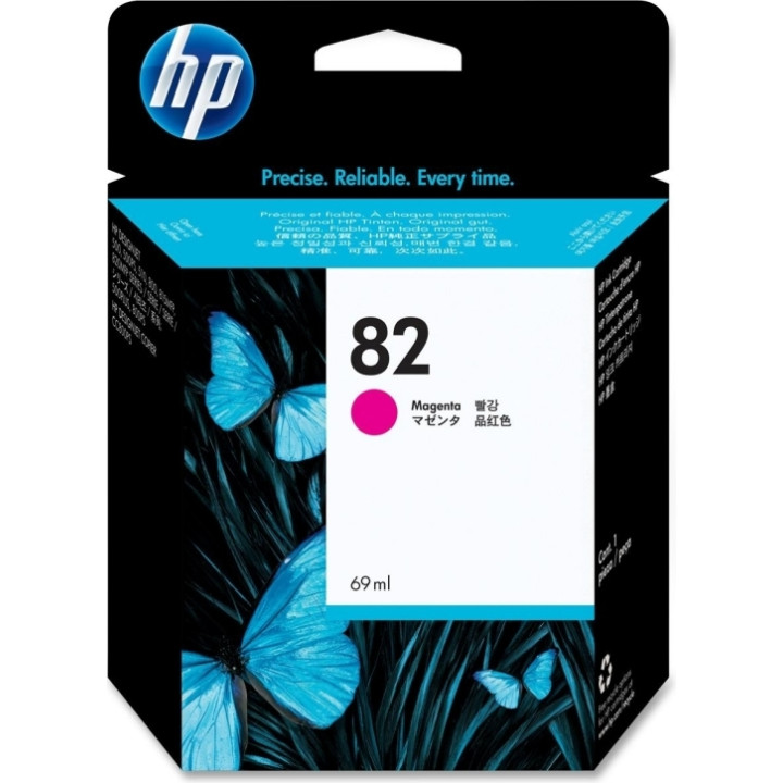 Original HP Magenta Ink Cartridge No. 82 for DesignJet 500/800 "C4912A"