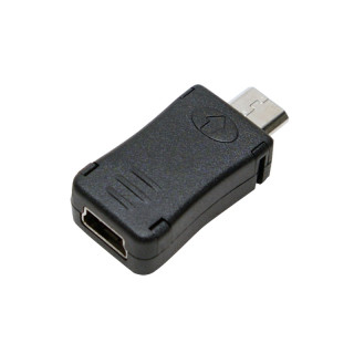АДАПТЕР LOGILINK Micro-USB (T) към Mini-USB (M) черен "AU0010"