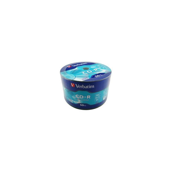 CD-R Verbatim non-printable, 700MB, 52x, Pachet 50 discuri