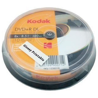 Blu-Ray Kodak full printabil lucios, 8.5GB, 8x, cake box 10 discuri