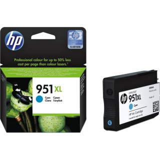 HP 951XL Eredeti Tinta Patron Cián az OfficeJet Pro 251|276|8100|8600-hoz "CN046AE"