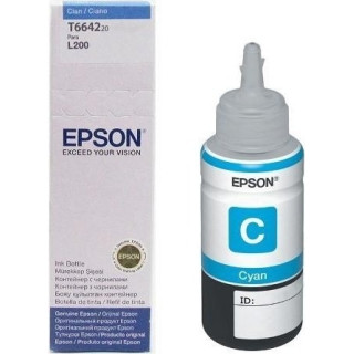 Eredeti Epson T66424A Cián tintapatron L100|L120|L200|L110|L210|L220|L300|L355|L550 "C13T66424A" (RAPO)