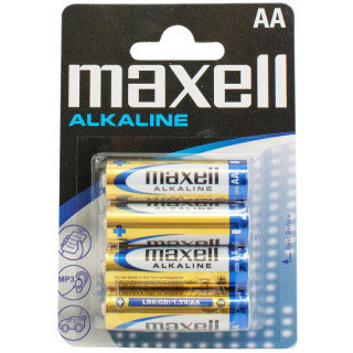 Baterii alcaline Maxell LR6 4 buc/blister
