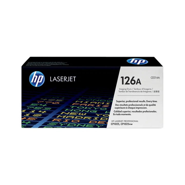 Original HP Drum Unit Black/Color 126A for LaserJet M175 | CP1025 | M275 | M176, 14K/Black and 7K/Color "CE314A"