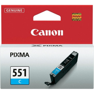 Оригинален мастилен картридж Canon Cyan CLI-551C за Pixma IP-7250|8750|IX-6850|MG-5450|5550|5650|6350|6450|6650|7150|7550|MX-725