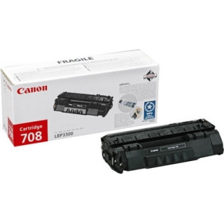 Toner Original Canon Black, CRG-708, pentru LBP-3300|LBP-3360, 2.5K, (timbru verde 1.2 lei) , "CR0266B002AA"