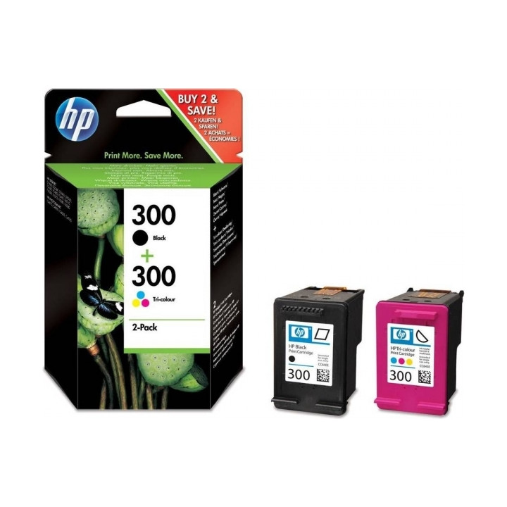 Комбо пакет оригинални HP CMYK номер 300 за DJ D2530|2560|5560|F2420|2480|4580|PS C4680|4780 "CN637EE"