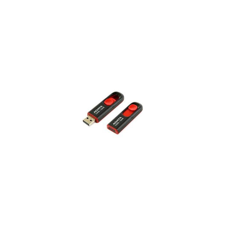 Memorie USB ADATA, 32GB, capac retractabil, Black/Red (4718050609659)