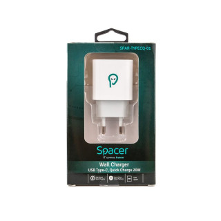Incarcator SPACER de la retea 1 x USB tip C
