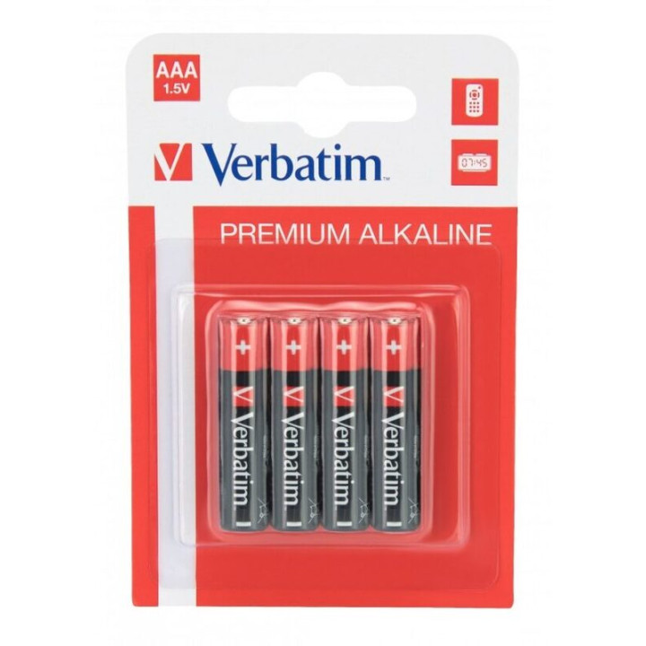 Baterii alcaline Verbatiml LR6 4 buc/blister