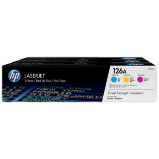 Combo-Pack Eredeti HP CMY nr.126A a LaserJet Pro 100 M175|CP1025|M275 3x1K "CF341A"