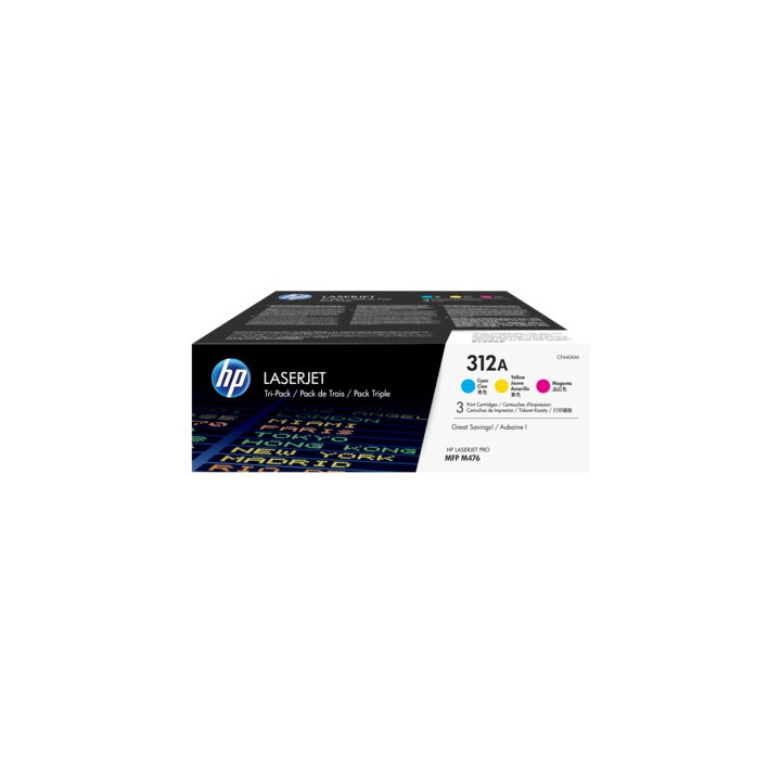 Combo-Pack Original HP CMY No. 312A for LaserJet Pro M377 | M452 | M477 3x2.7K "CF440AM"