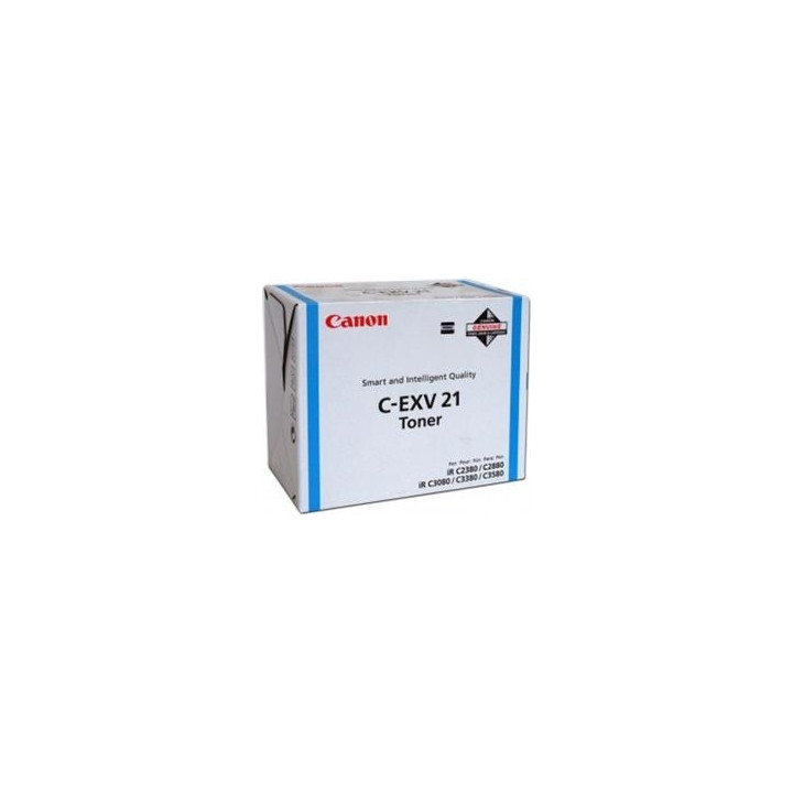 Eredeti Canon Cyan EXV21C toner IR C2380I|IR C2880|IR C2880I|IR C3080|IR C3080I|IR C3380|IR C3380I|IR C3580|IR C3580 14K, NOPP "