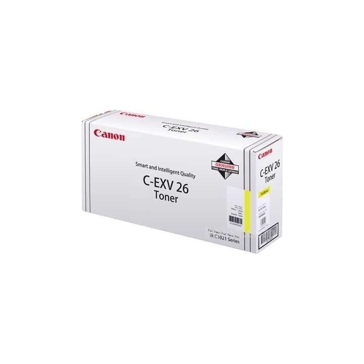 Original Canon Yellow Toner EXV26Y for IR C1021I | IR C1028I | IR C1028IF 6K, NOPP "CF1657B006AA"