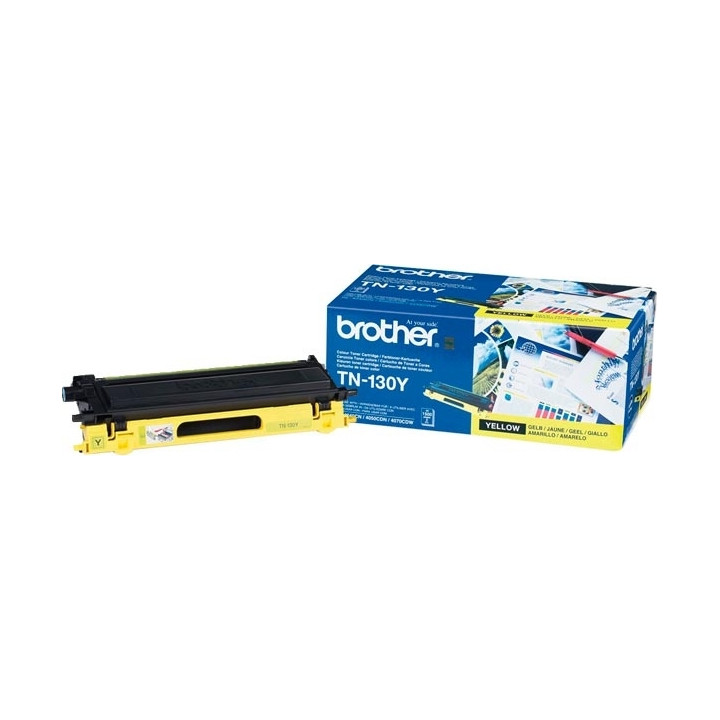 Eredeti Brother sárga toner TN130Y MFC-9440|9450|9840|9040|HL-4070|4040|4050 1.5K, "TN130Y"