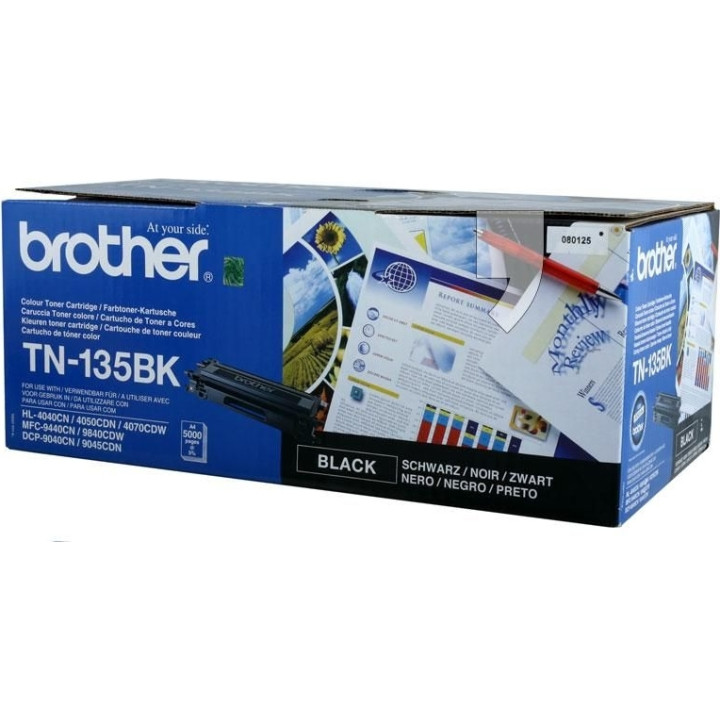 Eredeti Brother Fekete Toner TN135BK MFC-9440|9450|9840|9040|HL-4070|4040|4050 5K, "TN135BK"