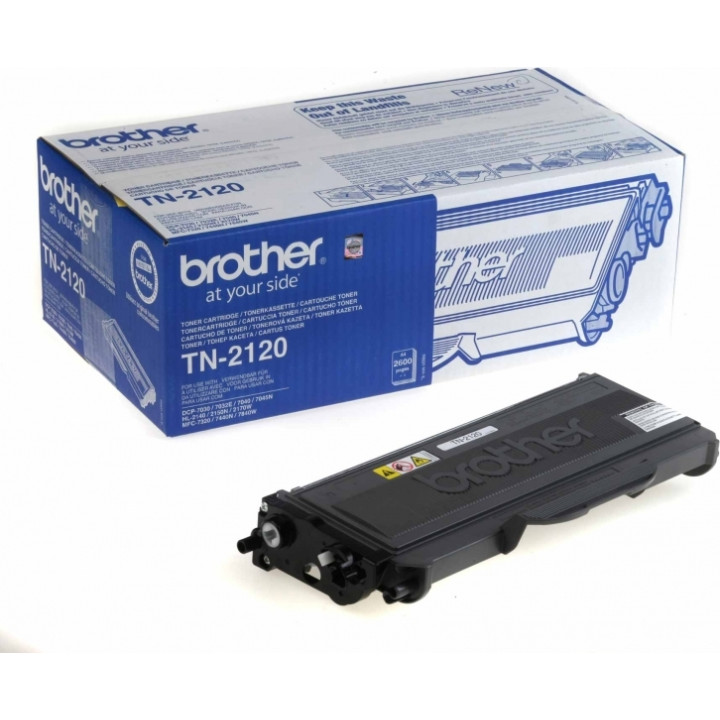 Eredeti Brother Fekete Toner TN2120 HL-2140|2150|2170|DCP-7030|7040|7045|MFC-7320|7440|7840 2.6K, "TN2120"
