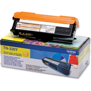 Eredeti Brother sárga toner TN320Y HL-4140|4150|4570|DCP-9270|9055|MFC-9970|9460 1.5K.