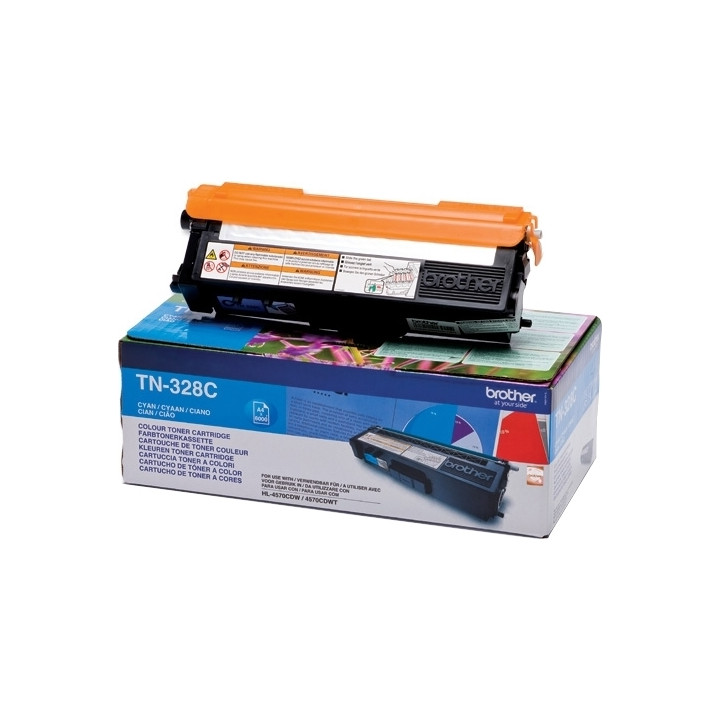 Оригинален тонер Brother Cyan TN328C за HL-4570|MFC-9970|9270 6K, "TN328C"
