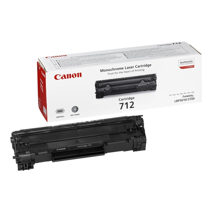 Original Canon Black Toner CRG-712 for LBP-3010 | LBP-3100 6K "CR1870B002AA"