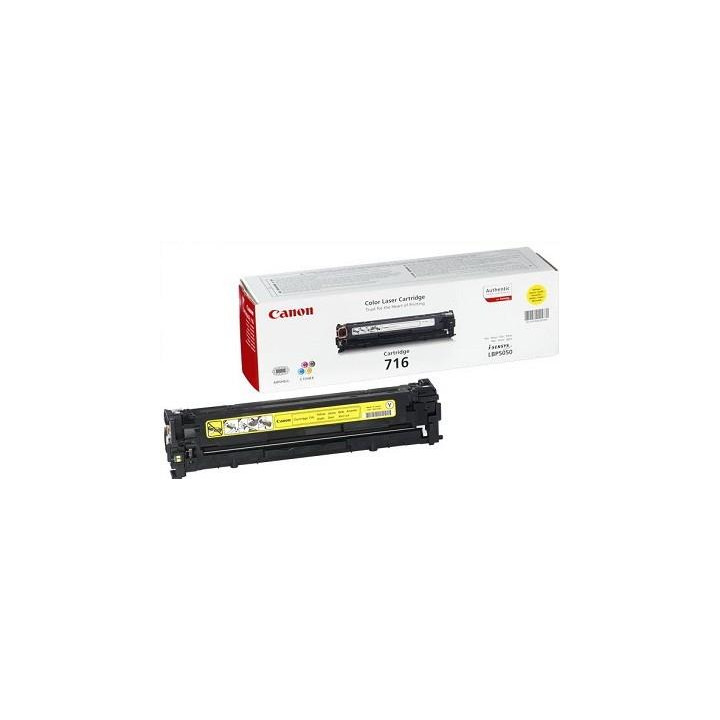 Original Canon Yellow Toner CRG-716Y for LBP-5050 | MF-8030 | MF-8040 | MF-8050 | MF-8080, 1.5K "CR1977B002AA"