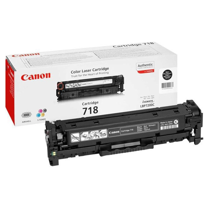Двоен пакет оригинален Canon черен CRG-718B за LBP-7200|LBP-7210|LBP-7660|LBP-7680|MF-8330|MF-8340|MF-8350|MF-8360|MF-8380|MF-85