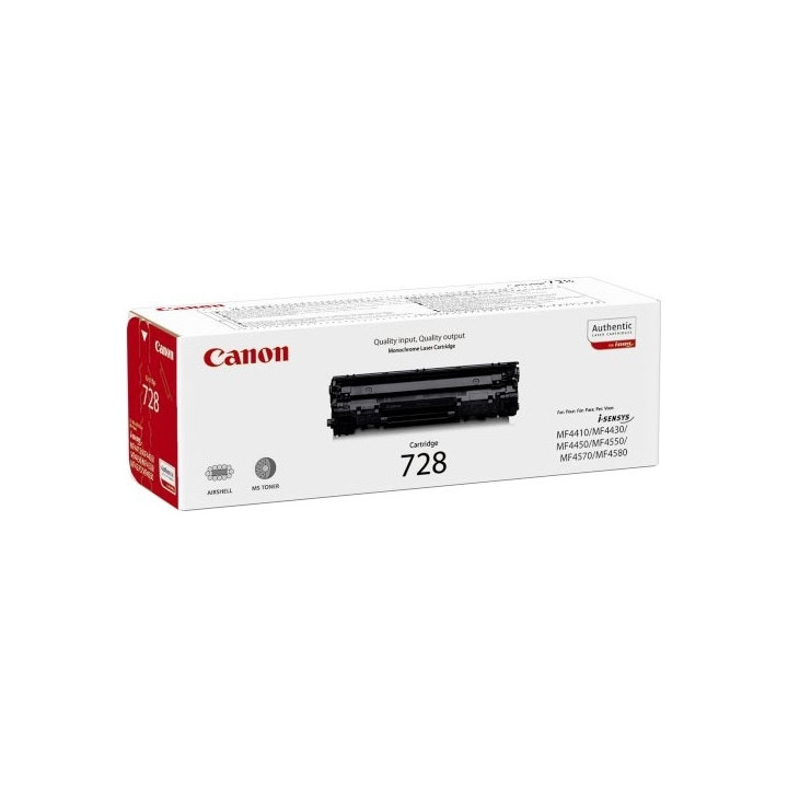 Оригинален тонер Canon Black CRG-728 за I-Sensys L150|L170|L410|MF-4410|MF-4430|MF-4450|MF-4550|MF-4570|MF-4580|MF-4730|MF-4750|